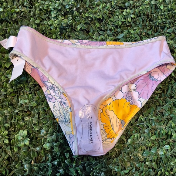 Lavender Purple and orange Floral Bikini - Picture 3 of 5